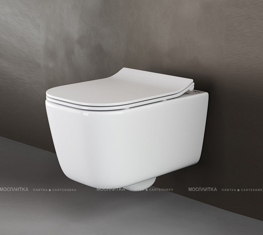 Комплект подвесной безободковый унитаз Ceramica Nova New Day CN3005 с крышкой-сиденьем микролифт + инсталляция для унитазов Bocchi 8010-1000 - изображение 2