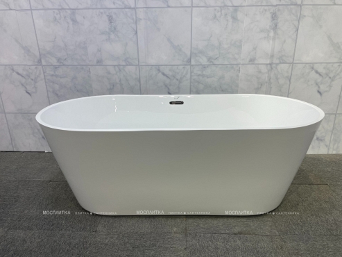 Акриловая ванна Ceruttispa Chika отдельностоящая 170x80 со сливом-переливом CT8558 - 5 изображение
