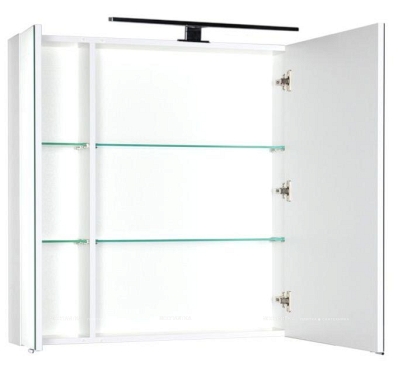 Зеркальный шкаф Aquanet Эвора 100 белый - 3 изображение