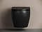 Комплект подвесной безободковый унитаз Ceramica Nova Metropol Rimless с крышкой-сиденьем CN4002MB, черный матовый + инсталляция Geberit Duofix 458.124.21.5 с кнопкой, хром глянцевый - изображение 3
