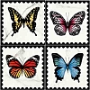 Декор Victorian Marble White Butterfly Perforated Gls 7R 20х20