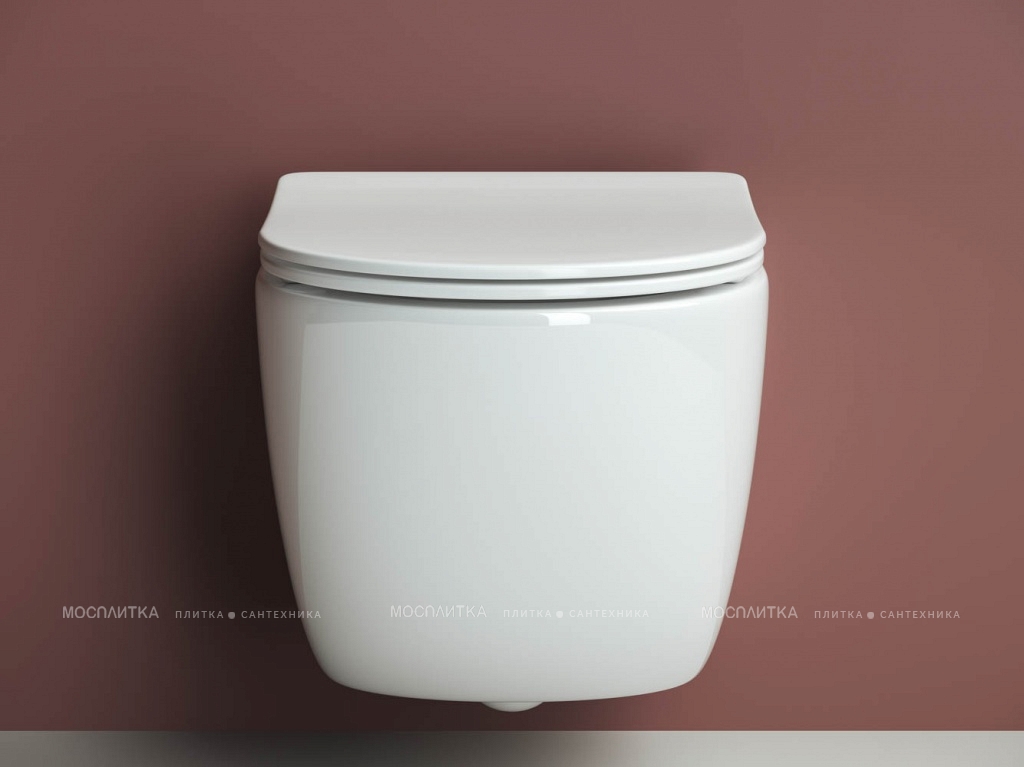 Комплект подвесной безободковый унитаз Ceramica Nova Forma Rimless CN3009 с крышкой-сиденьем + инсталляция Bocchi 8010-1000 - изображение 3