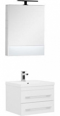 Комплект мебели для ванной Aquanet Нота 58 белый зеркало камерино