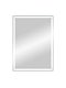 Зеркальный шкаф Art&Max Techno 60 см AM-Tec-600-800-1D-R-DS-F с подсветкой, белый 