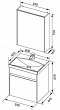 Комплект мебели для ванной Aquanet Палермо 60 белый - 12 изображение
