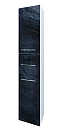 Шкаф-пенал Marka One Visbaden 30 см У73127 R черный дикий камень глянец