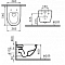 Комплект подвесной безободковый унитаз VitrA Sento 7748B003-0075 + инсталляция для унитазов Bocchi 8010-1000 - 6 изображение