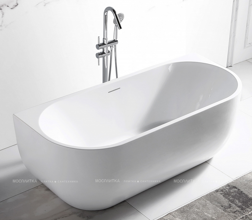 Акриловая ванна Abber 170х75 см AB9316, белый - изображение 2