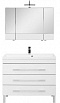Комплект мебели для ванной Aquanet Верона 100 белый 3 ящика - изображение 2