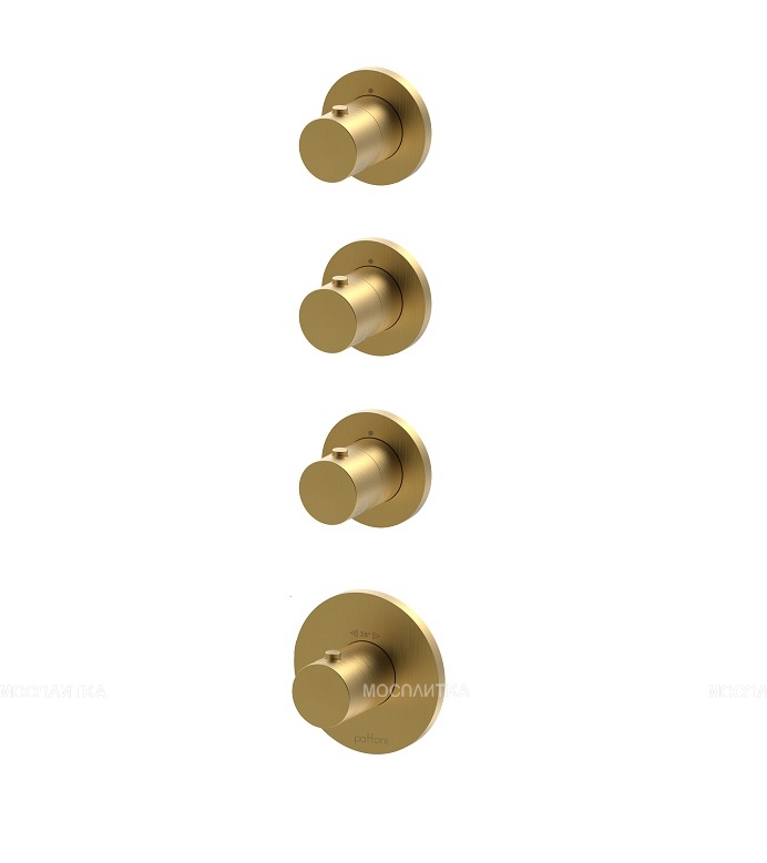 Душевой комплект Paffoni Modular Box, медовое золото брашированное, KITMB019HGSP141 - изображение 2