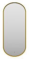 Зеркало Brevita Saturn 50 см SAT-Dro1-050-gold с подсветкой, золото - 2 изображение