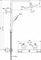Душевая стойка с термостатом Ideal Standard Ceratherm T25 A7545XG - изображение 3