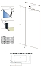 Шторка для ванны Radaway Idea PNJ II 60 см 10001060-54-01 стекло прозрачное, профиль черный - изображение 4