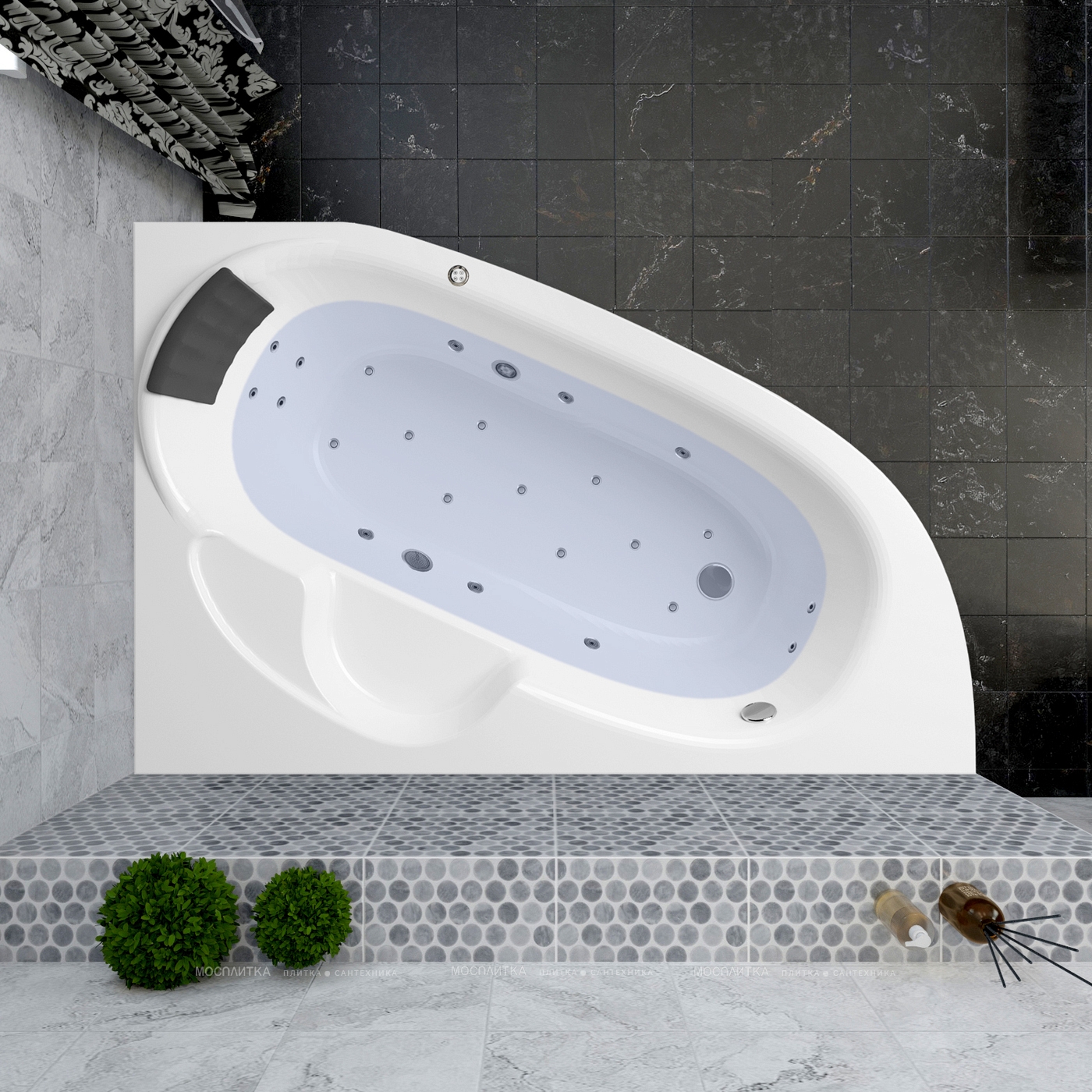 Акриловая ванна Lavinia Boho Bell Pro, 150x100 см. правая, 36140HAC - изображение 3
