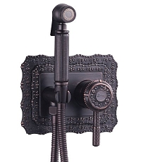 Гигиенический душ Lemark Jasmine LM6619ORB со смесителем, встраиваемый, черная бронза