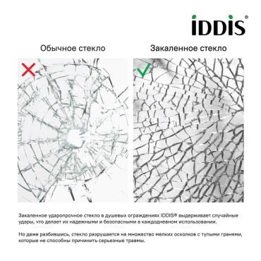 Душевая перегородка IDDIS 110x195 (SLI8GS1i23) - 3 изображение