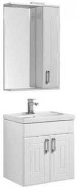 Комплект мебели для ванной Aquanet Рондо 60 фасады белый