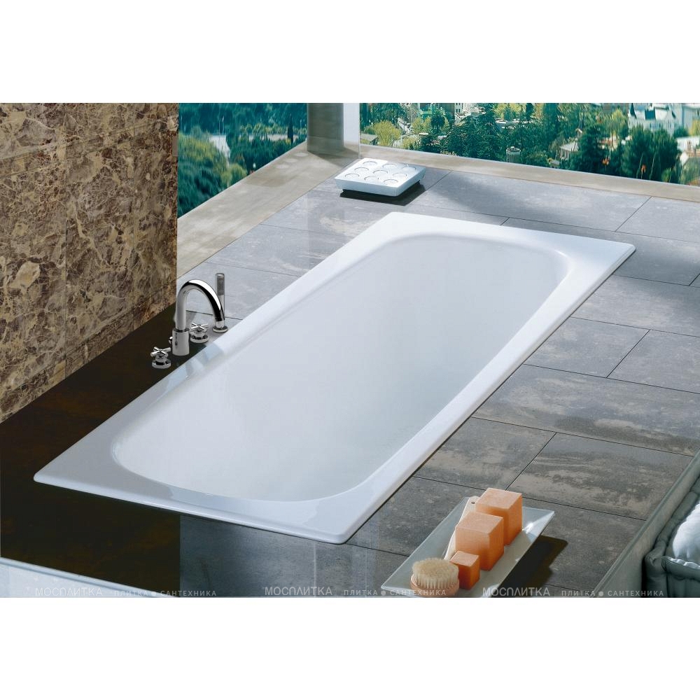 Чугунная ванна Roca Continental 170х70 21291100R с антискользящим покрытием - изображение 3