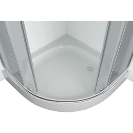 Душевой уголок Erlit Comfort 80х80 см ER0508-C4 профиль серебро, стекло тонированное