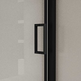 Душевая дверь Vincea City 140х195 VDS-5CT140CLB, профиль черный, стекло прозрачное