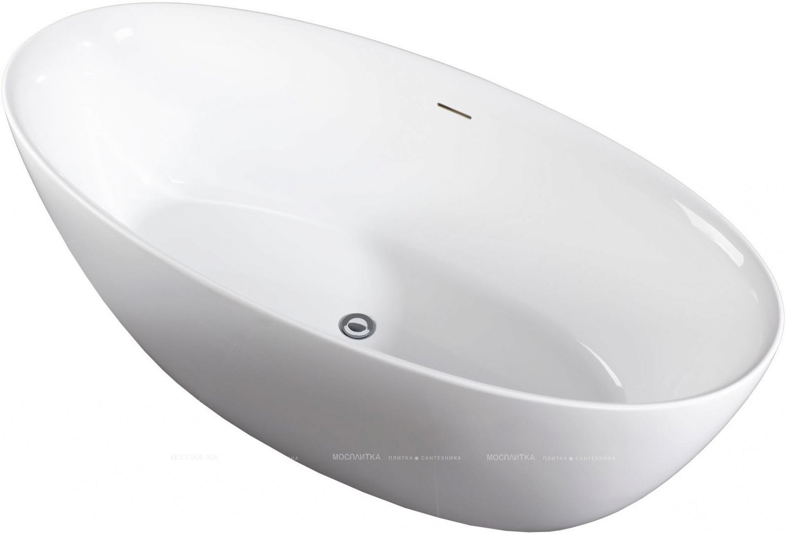 Акриловая ванна Art&Max Bologna 170х80 см AM-BOL-1700-820, белый - изображение 3