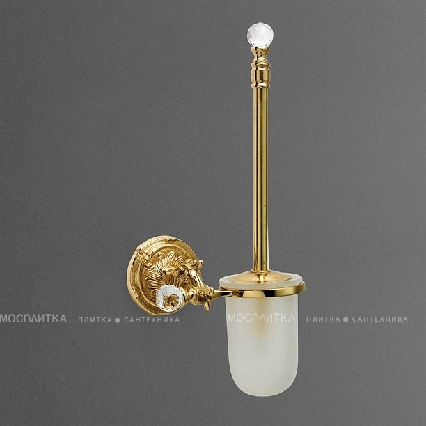 Ёршик для унитаза Art&Max Barocco Crystal  AM-1785-Do-Ant-C, античное золото - изображение 2
