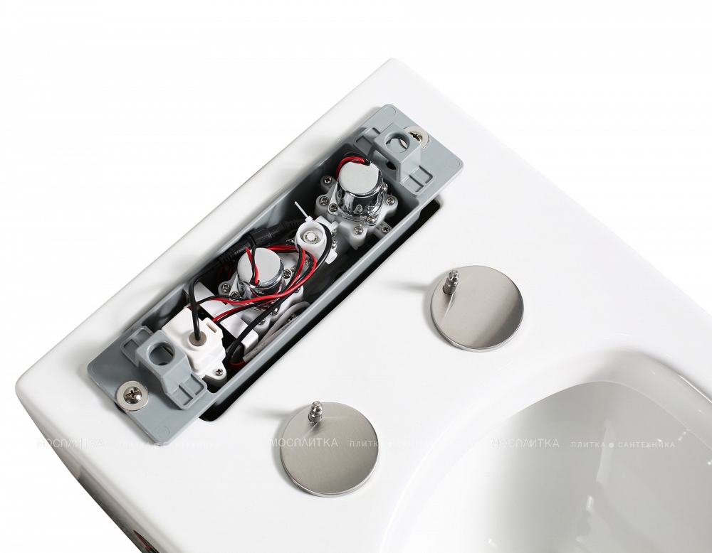 Унитаз приставной с импульсным смывом Abber Bequem AC1114P с крышкой-сиденьем микролифт, белый - изображение 11