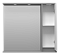 Зеркальный шкаф Brevita Balaton 90 см BAL-04090-01-01П правый, с подсветкой, белый / серый - 3 изображение