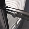 Душевая дверь Veconi Premium Trento PTD-40GR, 140х200, брашированный графит, стекло прозрачное - 5 изображение