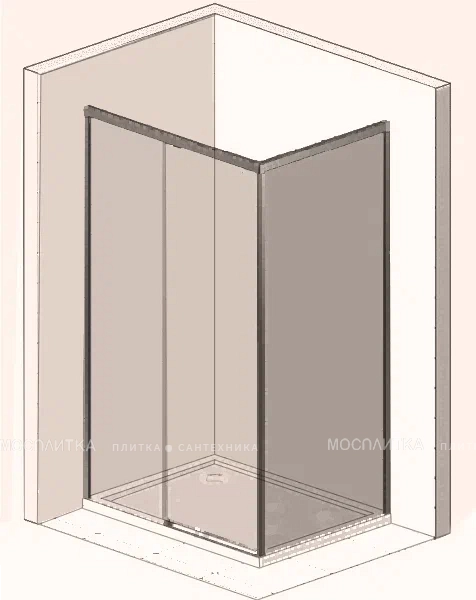 Душевой уголок Vincea Como VSR-1C1015CL 150x100 см хром, стекло прозрачное - изображение 8