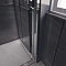 Душевая дверь Veconi Premium Trento PTD-30CH, 120х200, хром, стекло прозрачное - изображение 3