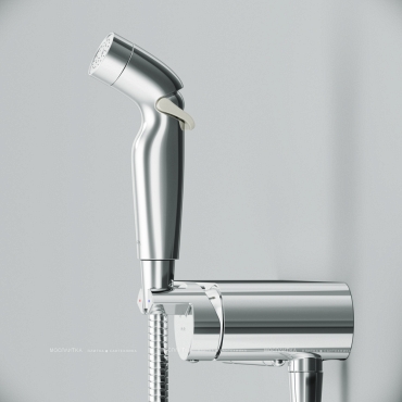 Гигиенический душ Am.Pm Func F0H8F900 со смесителем, хром глянец - 5 изображение