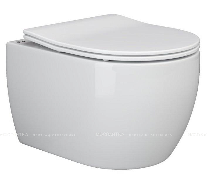 Комплект подвесной безободковый унитаз Ceramica Nova Play Rimless CN3001 с сиденьем Soft Close + инсталляция Creto Standart 1.0 INST-CR-1.0 - изображение 2