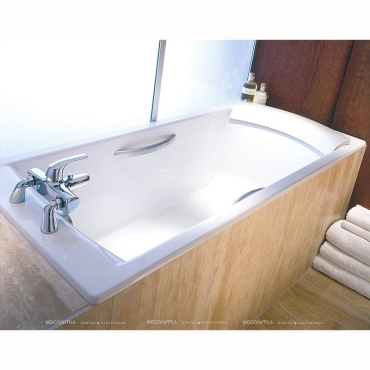 Чугунная ванна Jacob Delafon Biove 170x75 см с ручками - 2 изображение