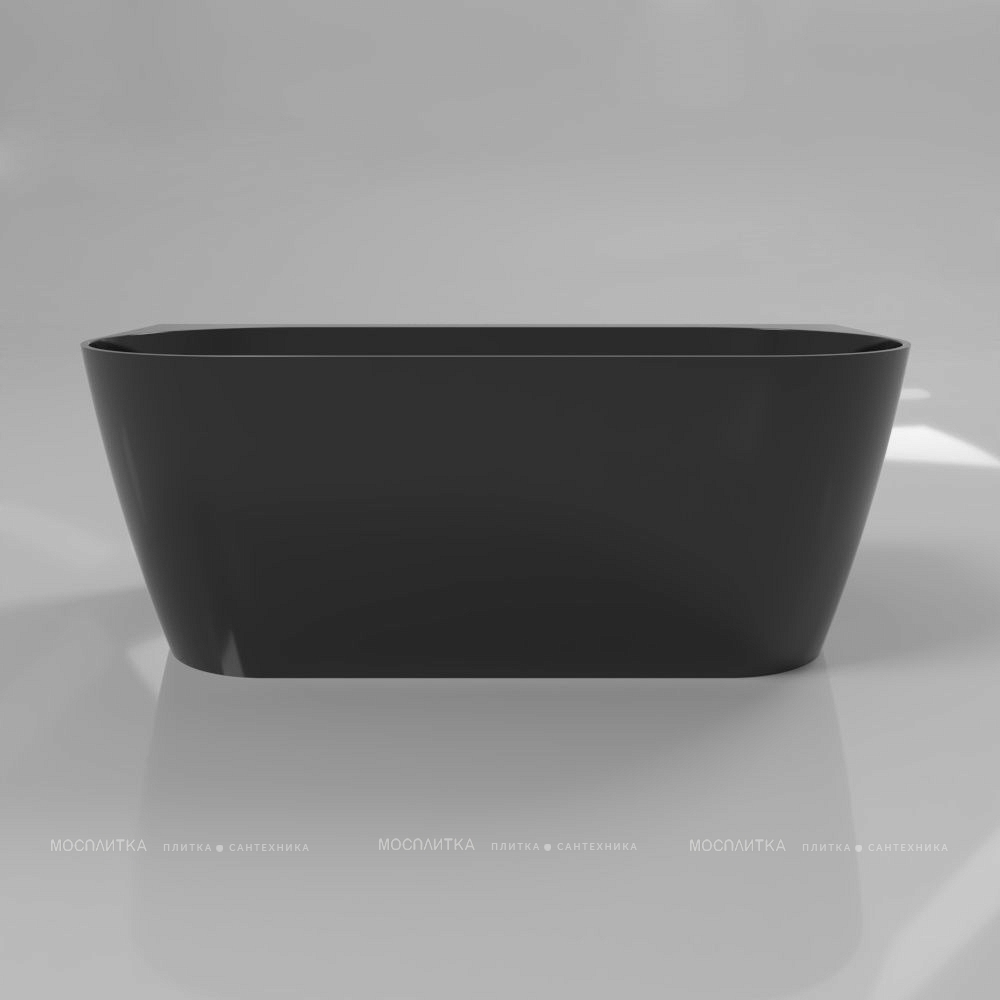 Ванна из искусственного камня 155х78 см Whitecross Pearl B 0215.155078.101 глянцевая черная - изображение 3