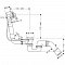 Слив-перелив Hansgrohe Exafill 58125180 для стандартных ванн - изображение 2