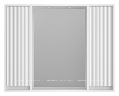 Зеркальный шкаф Brevita Balaton 100 см BAL-04100-01-011 с подсветкой, белый - 2 изображение