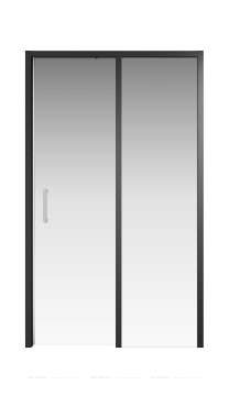 Душевая дверь Creto Nota 120х200 см 122-WTW-120-C-B-6 профиль черный, стекло прозрачное