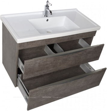 Комплект мебели для ванной Aquanet Эвора 100 дуб антик - 11 изображение
