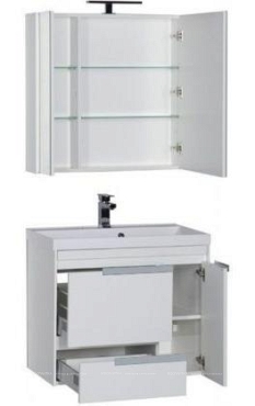 Комплект мебели для ванной Aquanet Тиволи 80 белый - 2 изображение