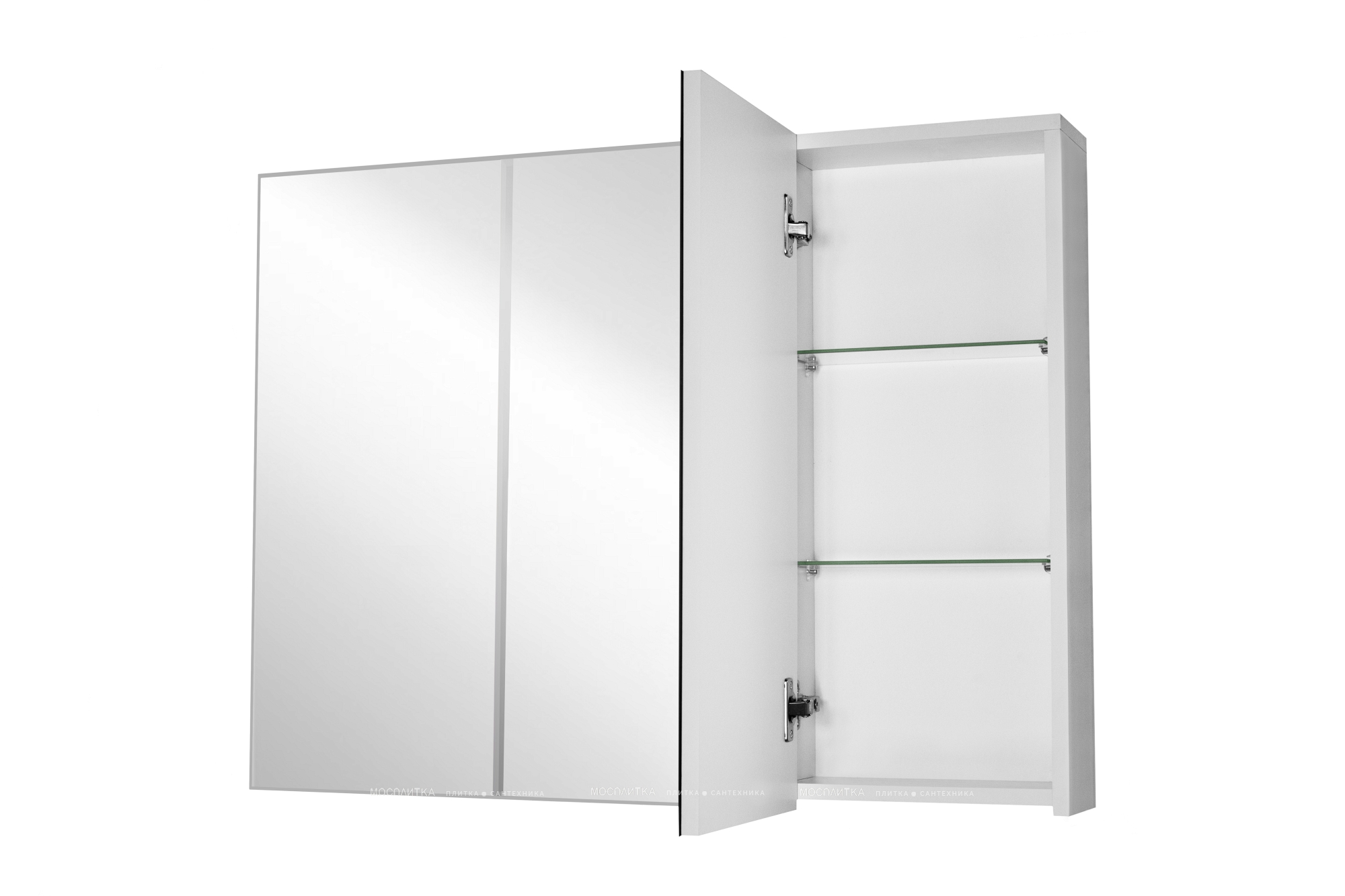 Зеркальный шкаф Style Line Альтаир 90 см ЛС-000010059 трюмо, белый - изображение 4