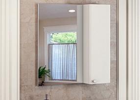 Зеркальный шкаф Comfortу Неаполь-80 белый глянец