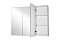 Зеркальный шкаф Style Line Альтаир 90 см ЛС-000010059 трюмо, белый - изображение 4