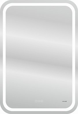 Зеркало Cersanit Led 051 Design Pro 55 см LU-LED051*55-p-Os с микрофоном и динамиками, белый