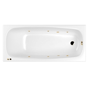 Акриловая ванна 180х80 см Whitecross Layla Slim Soft 0122.180080.100.SOFT.GL с гидромассажем