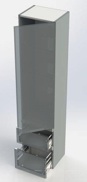 Шкаф-пенал Aquanet Виго 40 R белый - 9 изображение