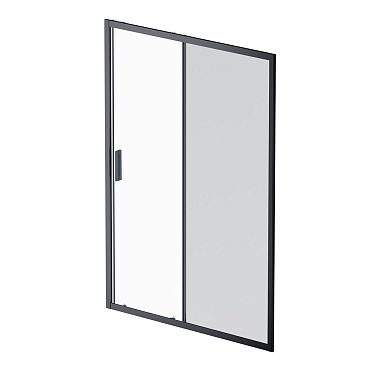 Душевая дверь Am.Pm Gem 140 см W90G-140-1-195BG стекло прозрачное / тонированное, профиль черный