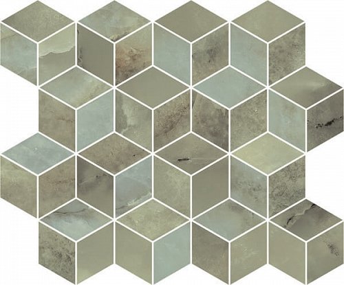 Керамическая плитка Kerama Marazzi Декор Джардини зеленый мозаичный 37,5х45