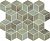Декор Джардини зеленый мозаичный 37,5х45