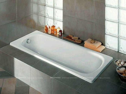 Чугунная ванна Roca Continental R 150x70 см, без антискользящего покрытия - 3 изображение